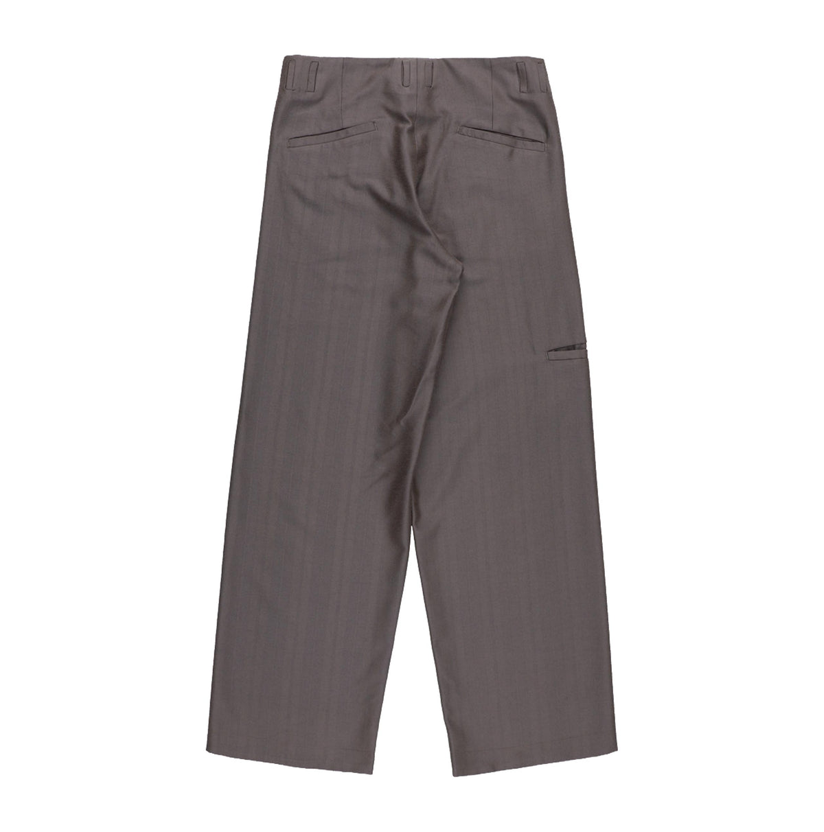 Nexus Herringbone Slacks — Smoke