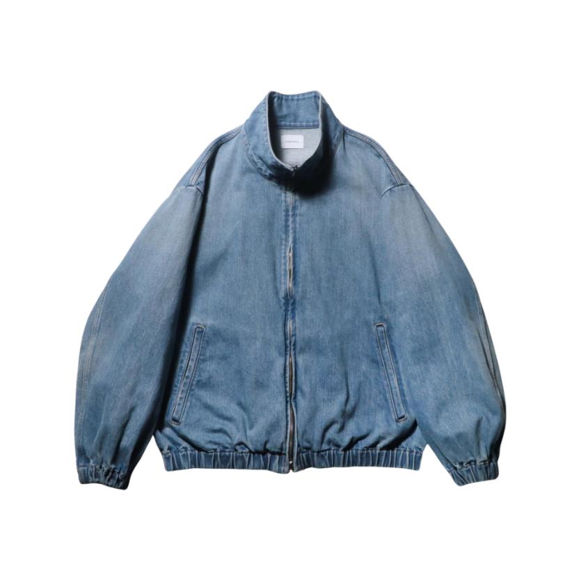 Denim Track Jacket - Vintage Wash/Light Indigo