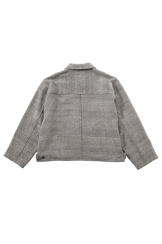 Black Diamond Trucker Jacket - Diamond Weave