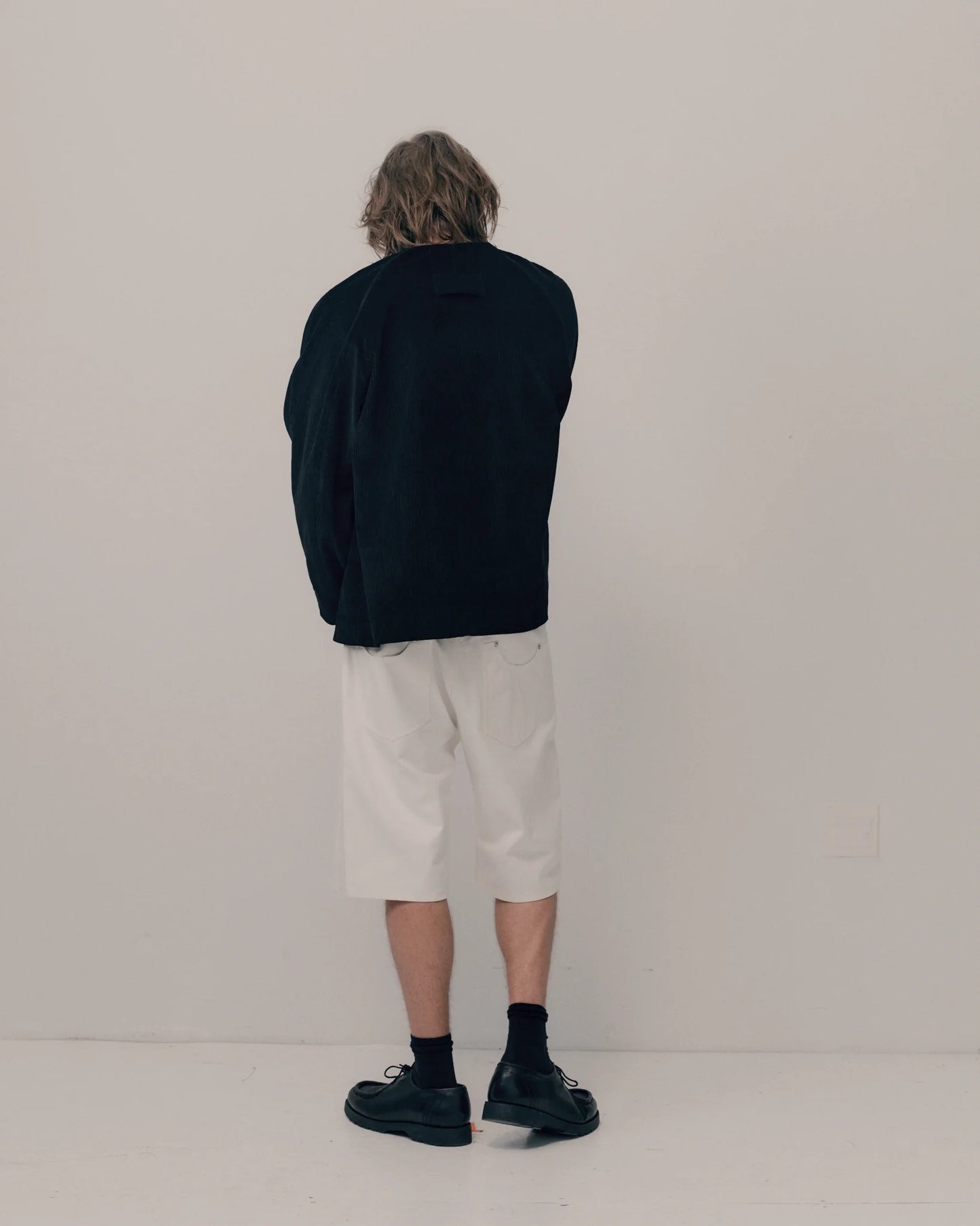 Core Denim Shorts - White
