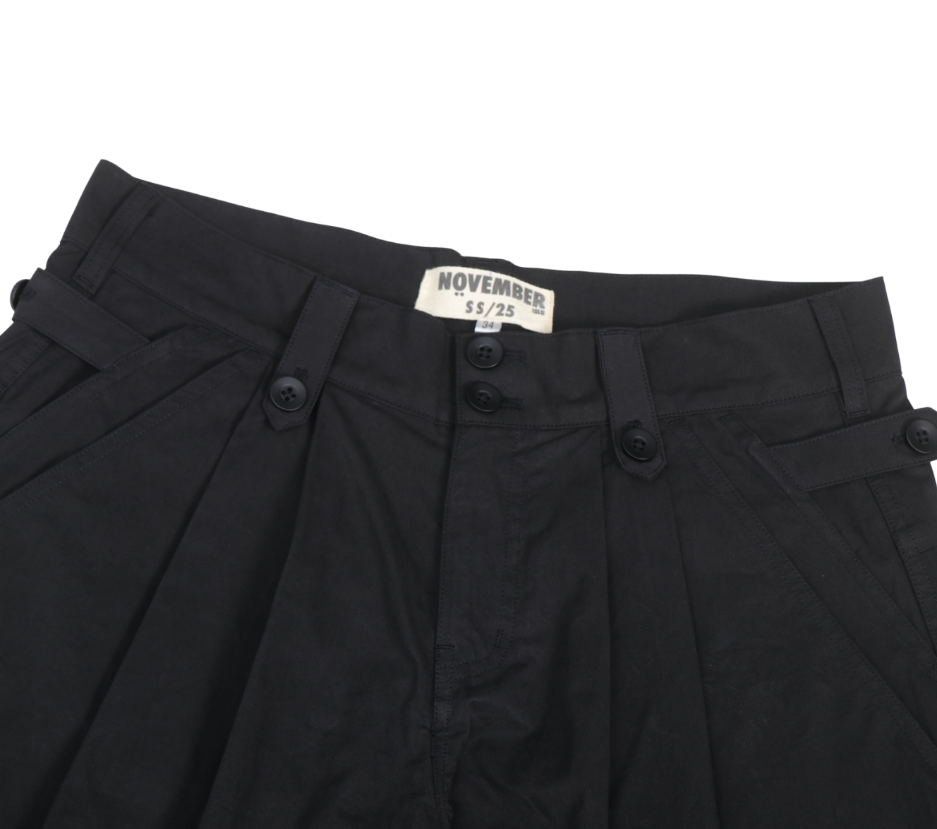 Poplin Pleated Shorts