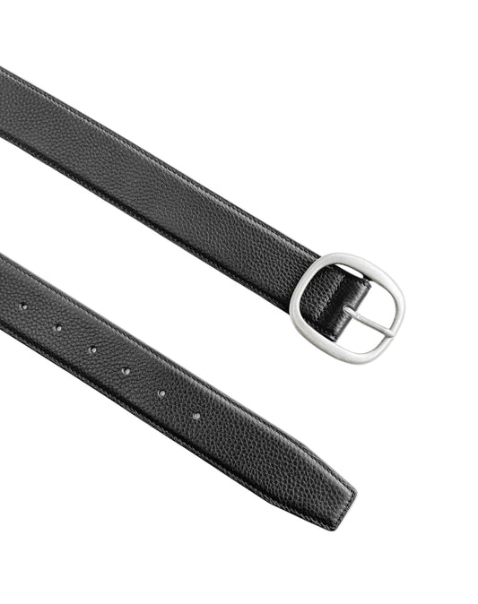 Ellipse Belt Black Leather