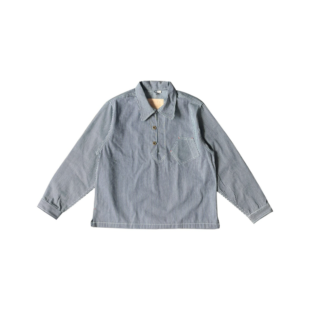 9.5oz Hickory Striped Denim Pullover