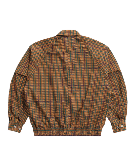 Back of Object from Nothing Plaid Wind Breaker on a white background