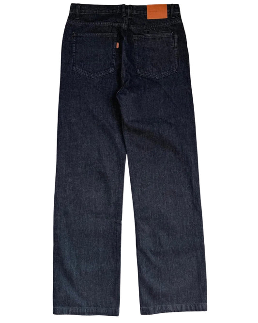 Back of Black Cornell Jeans on a white background