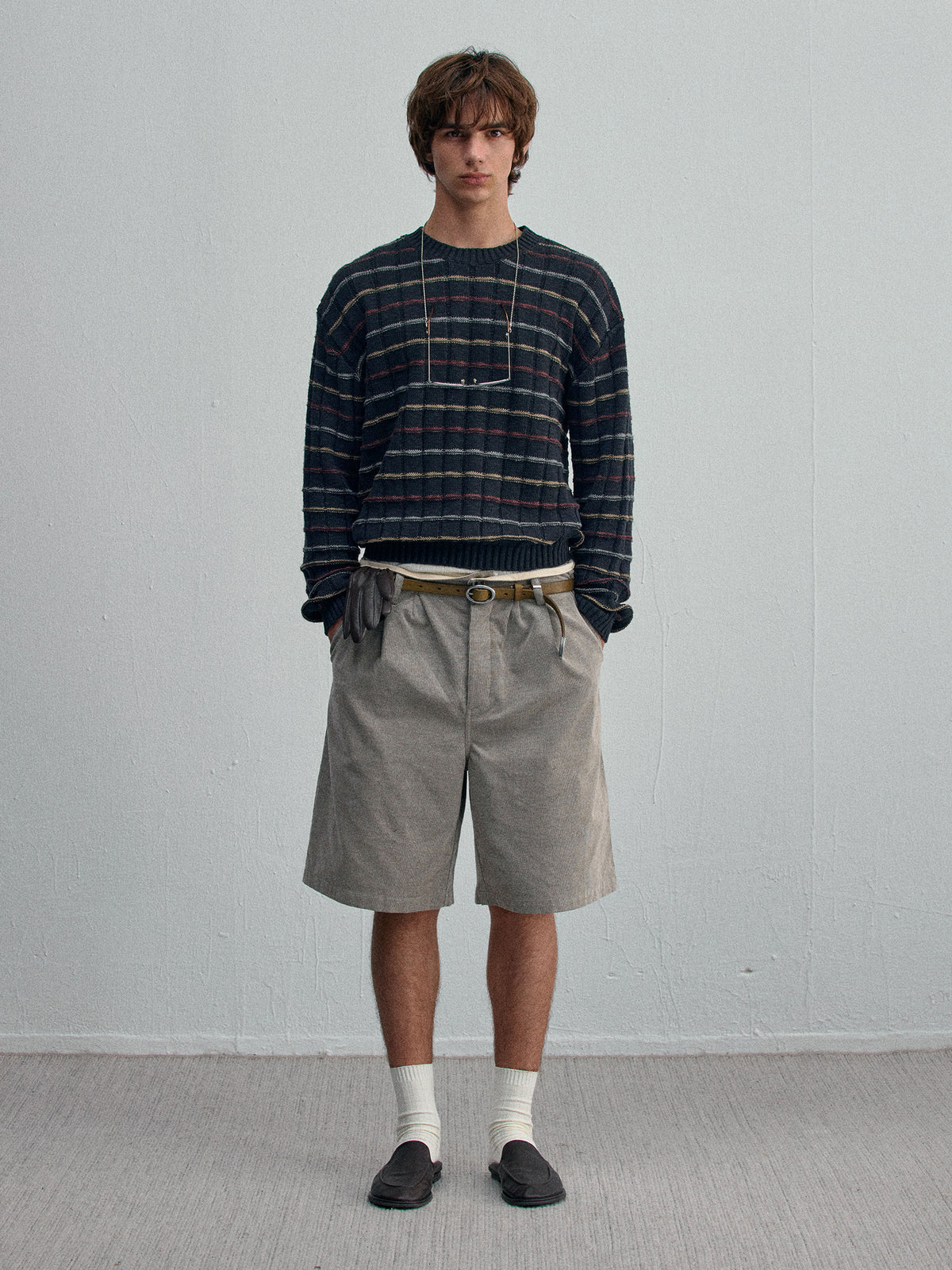 Wesley Heritage Jacquard Pullover — Black