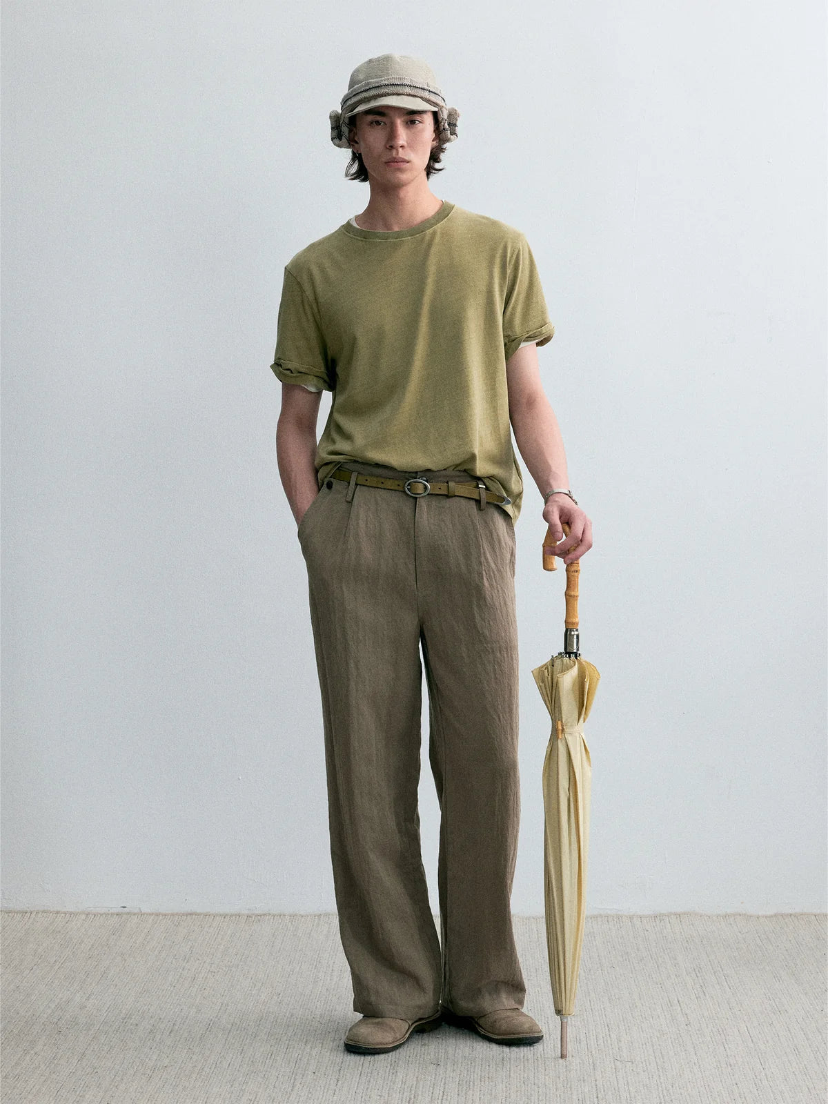 Director’s Utility Casual Pants — Greige Khaki