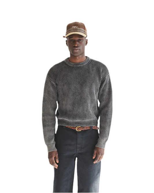 Heavy Shaker Sweater - Charcoal