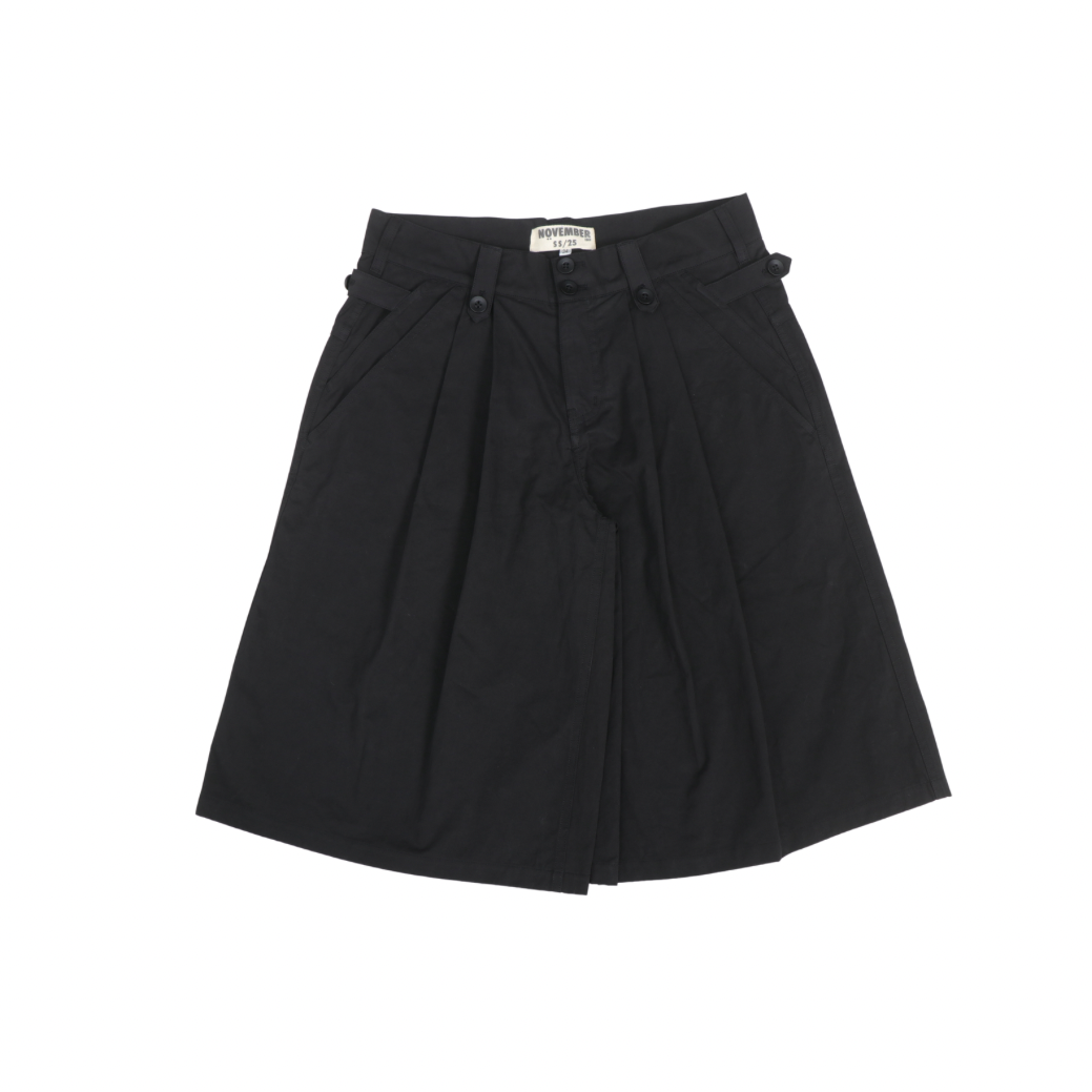 Poplin Pleated Shorts