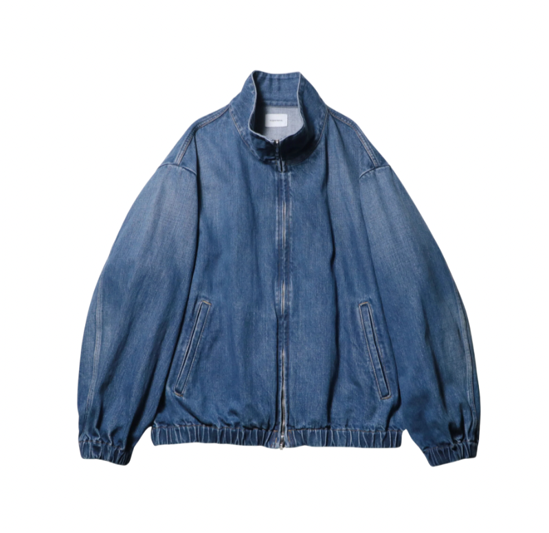 Denim Track Jacket - Vintage Wash/Mid Indigo