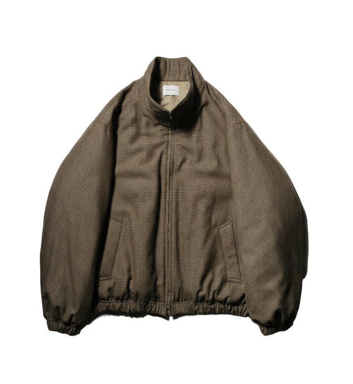 Quilted Lining Track Jacket - Gun Club Check