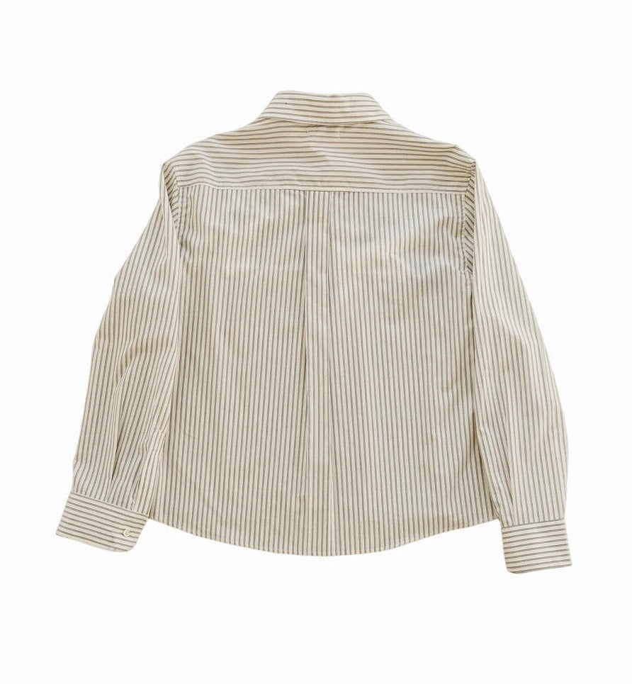 The Patrick Shirt - Cream/Taupe