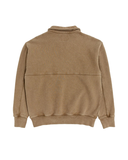 Green Man 1/4 Zip - Biscuit