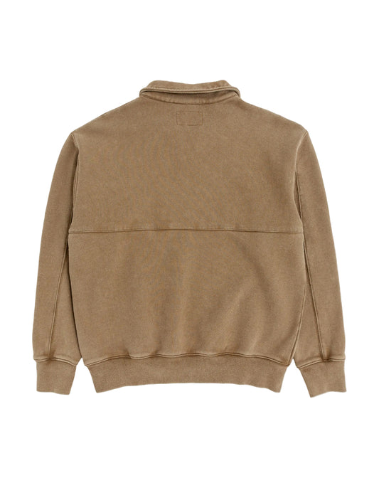 Green Man 1/4 Zip - Biscuit