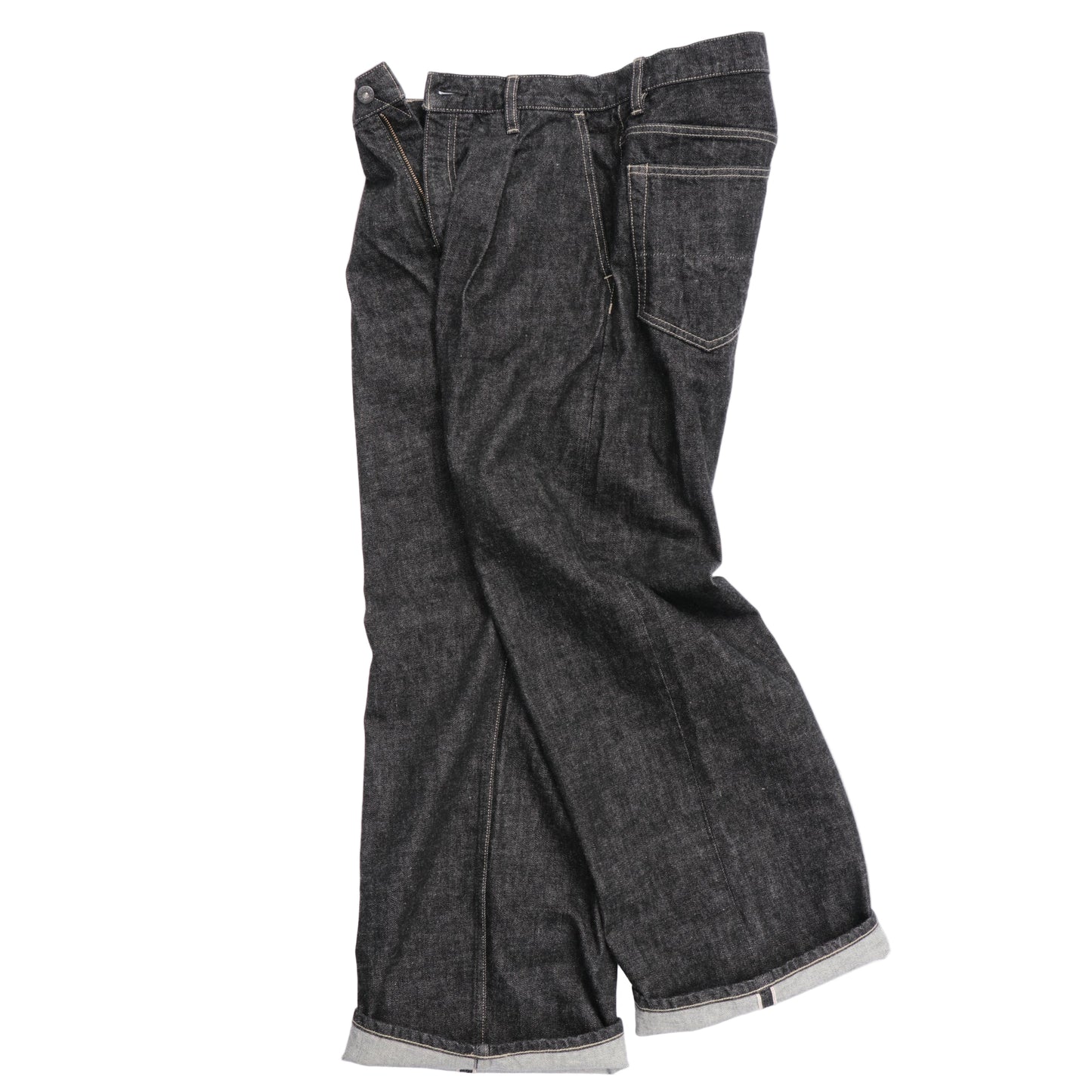 Wide Selvedge Jeans - One Wash/Black