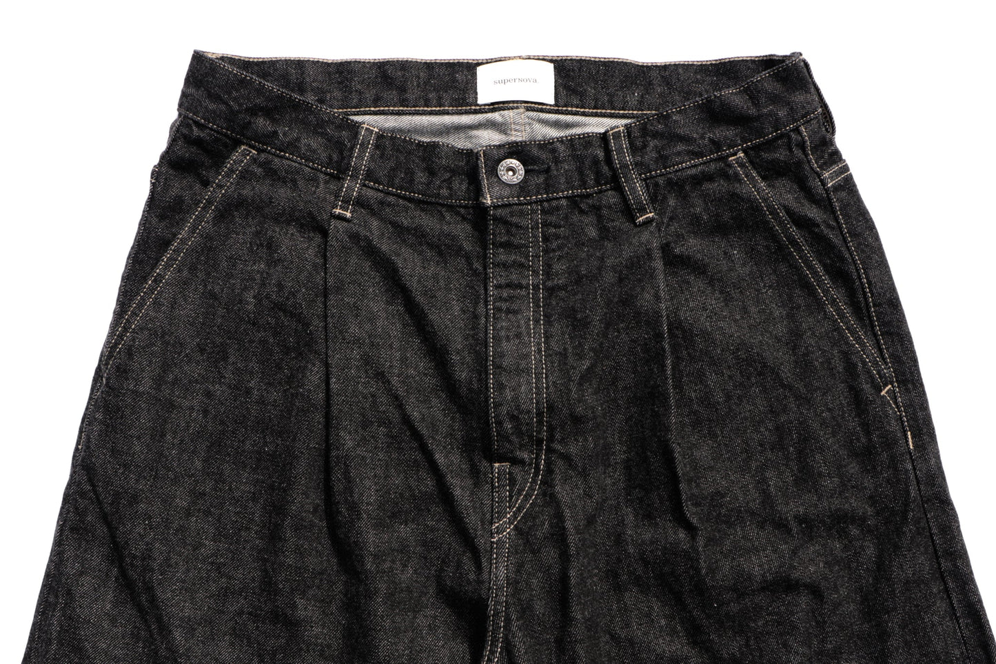 Wide Selvedge Jeans - One Wash/Black