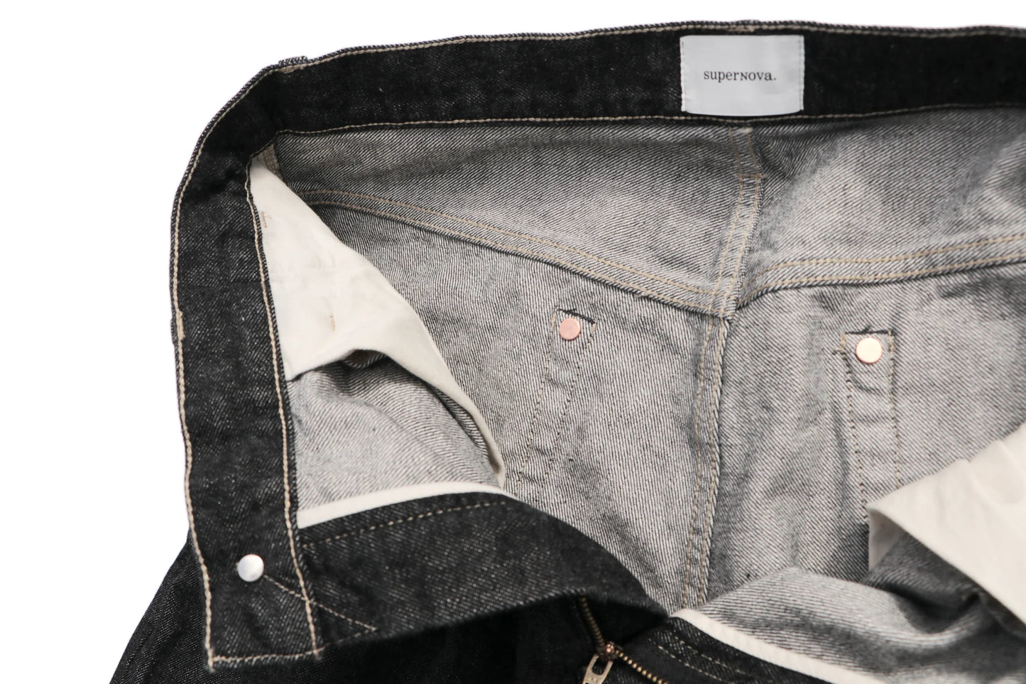 Wide Selvedge Jeans - One Wash/Black