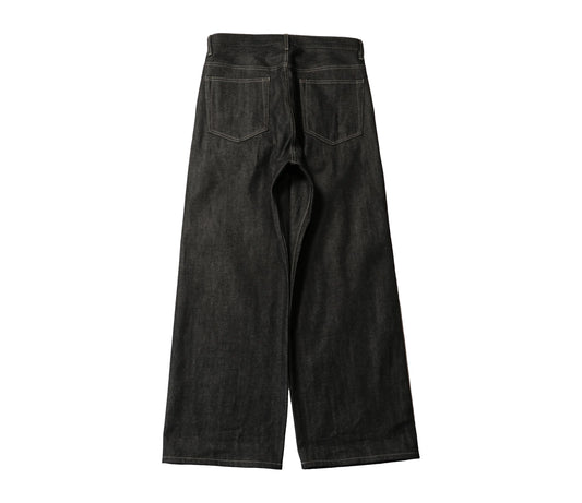 Rigid Denim Selvedge Jeans - Black