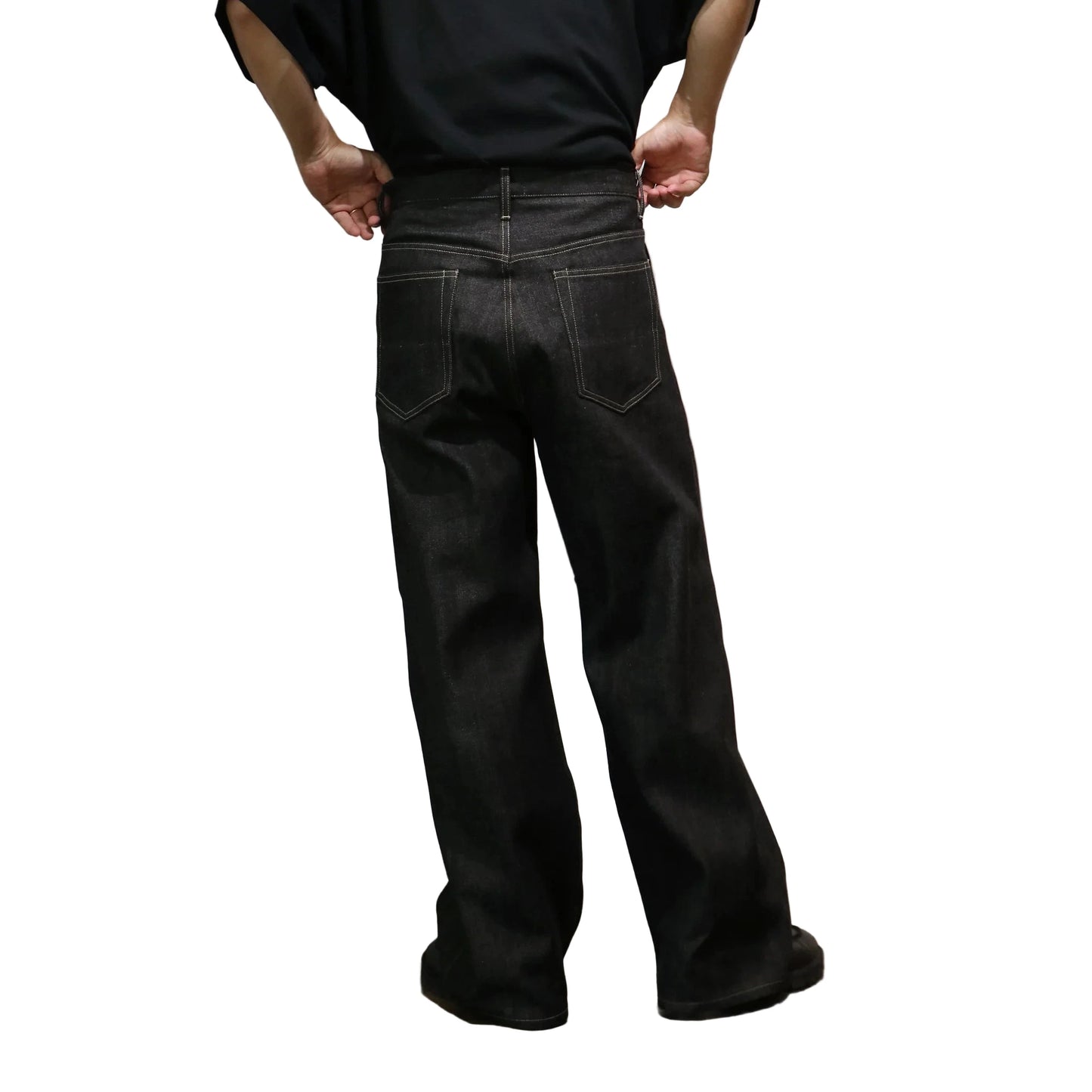 Wide Selvedge Denim - Rigid Denim/Black