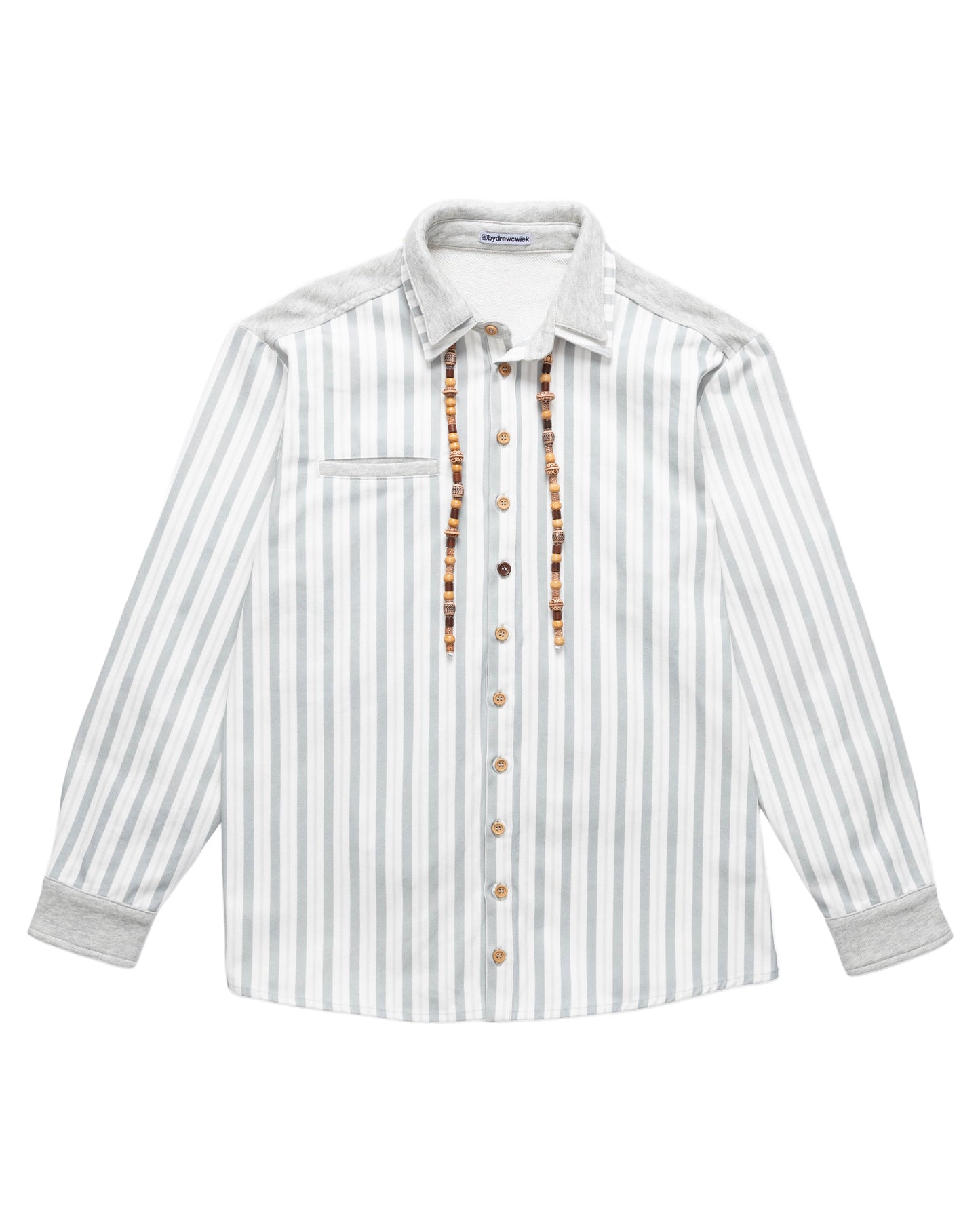 Striped Beaded Long Sleeve