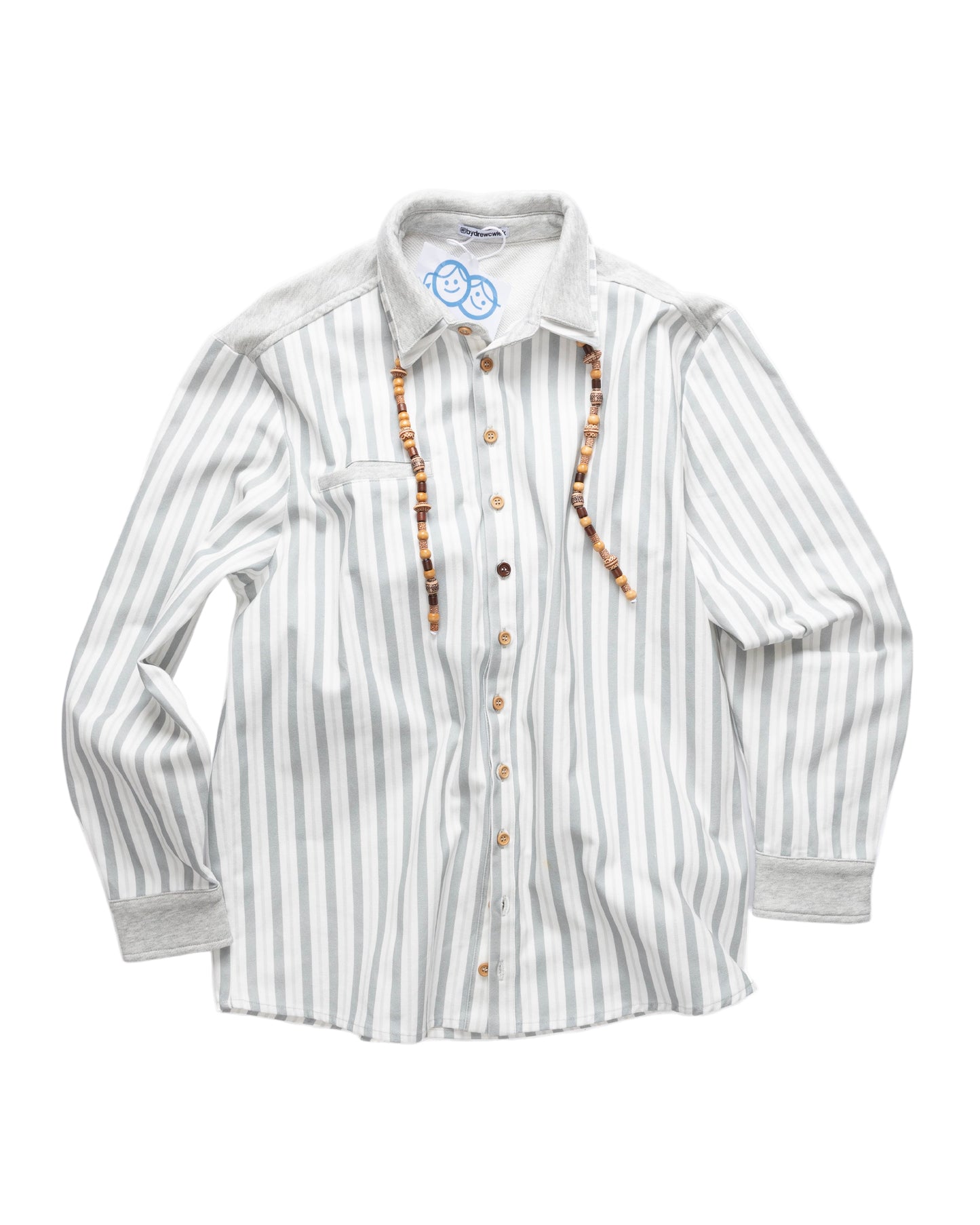Striped Beaded Long Sleeve