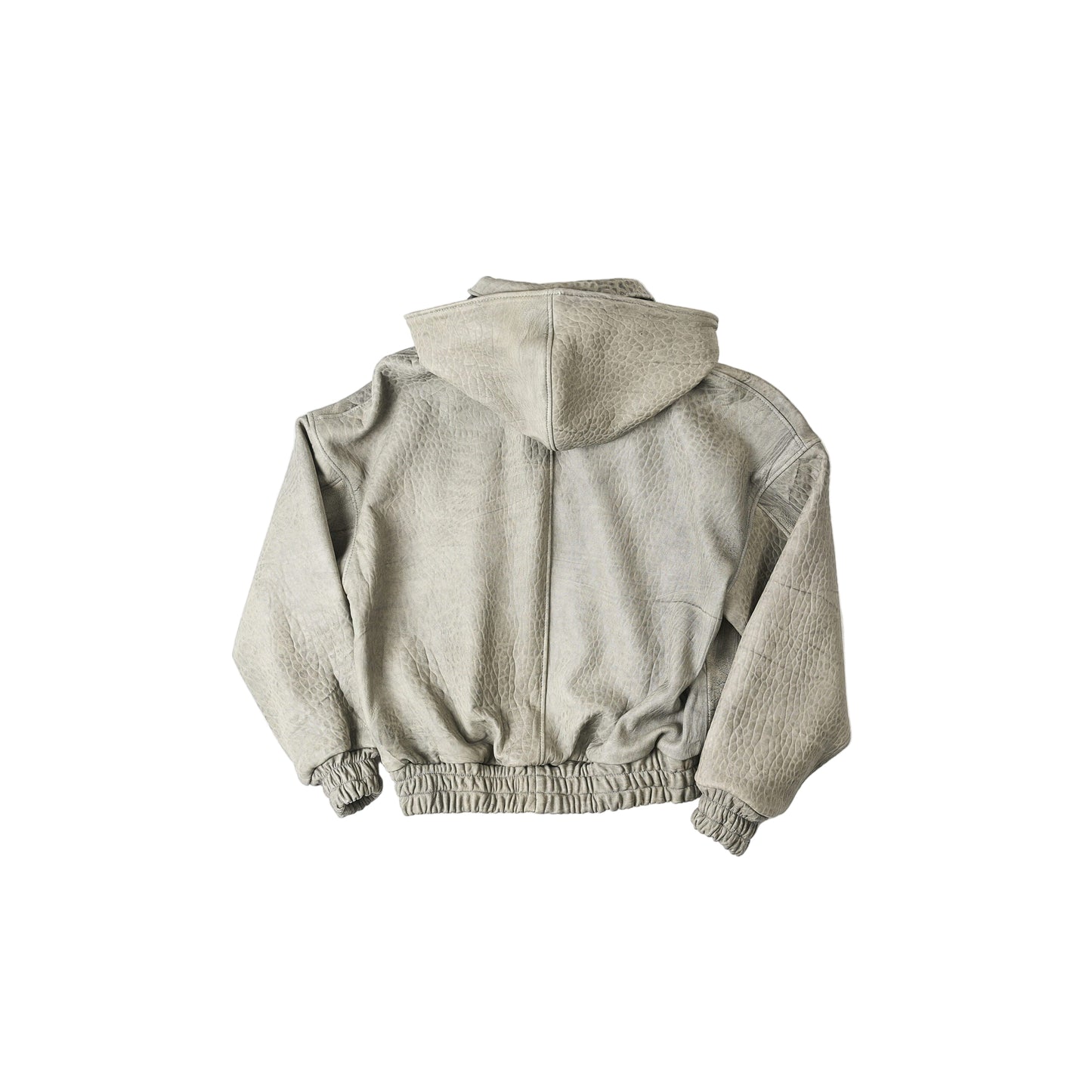 RAAS Grey Leather Bomber