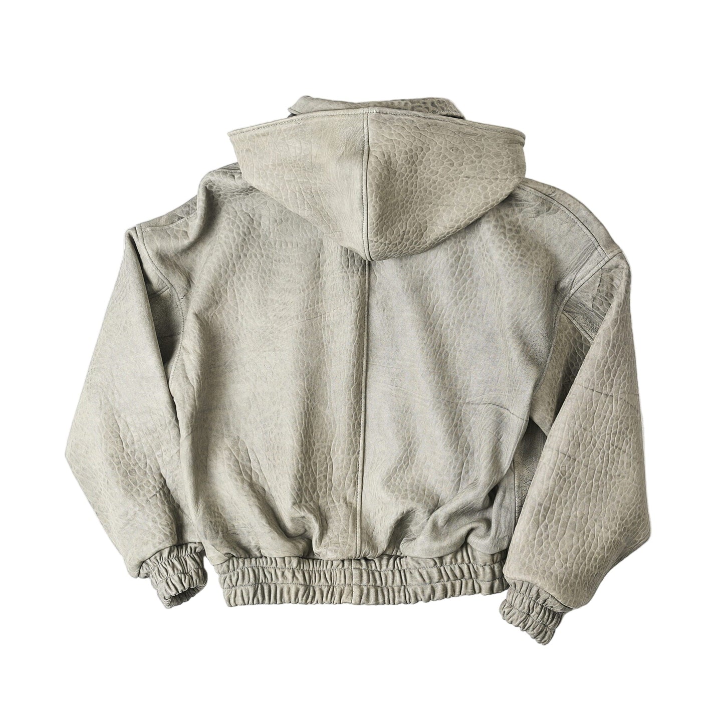 RAAS Grey Leather Bomber