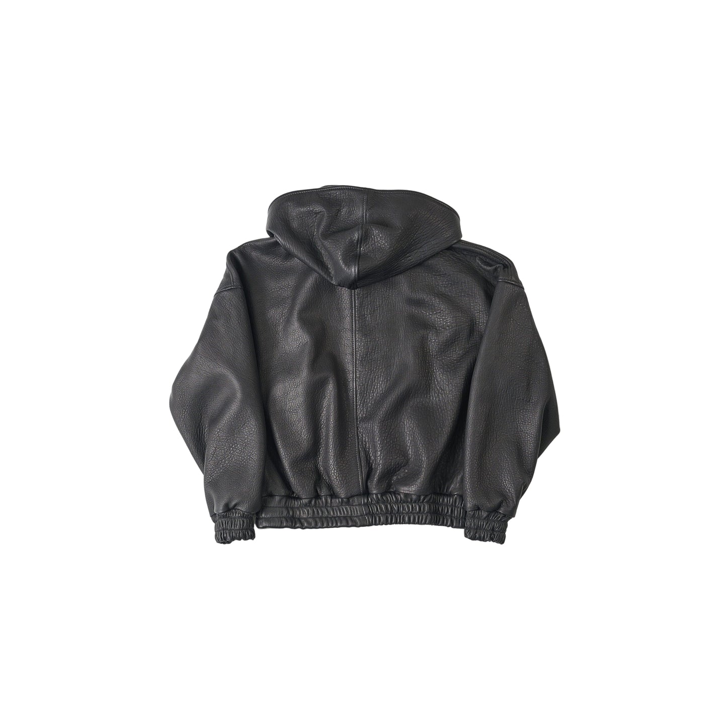 RAAS Black Leather Bomber