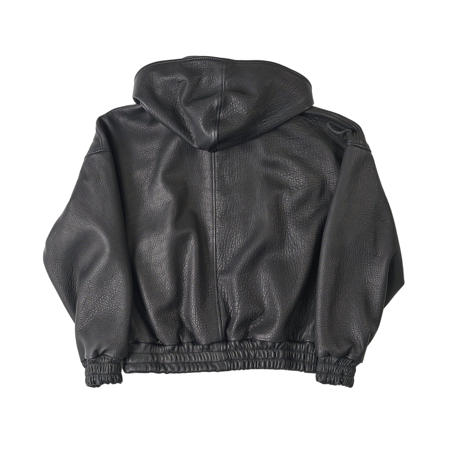 RAAS Black Leather Bomber