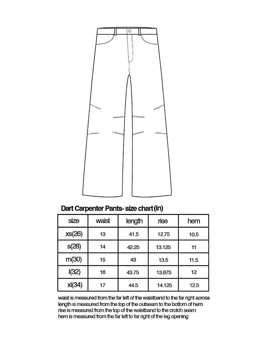 Dart Carpenter Trousers - Black Corduroy