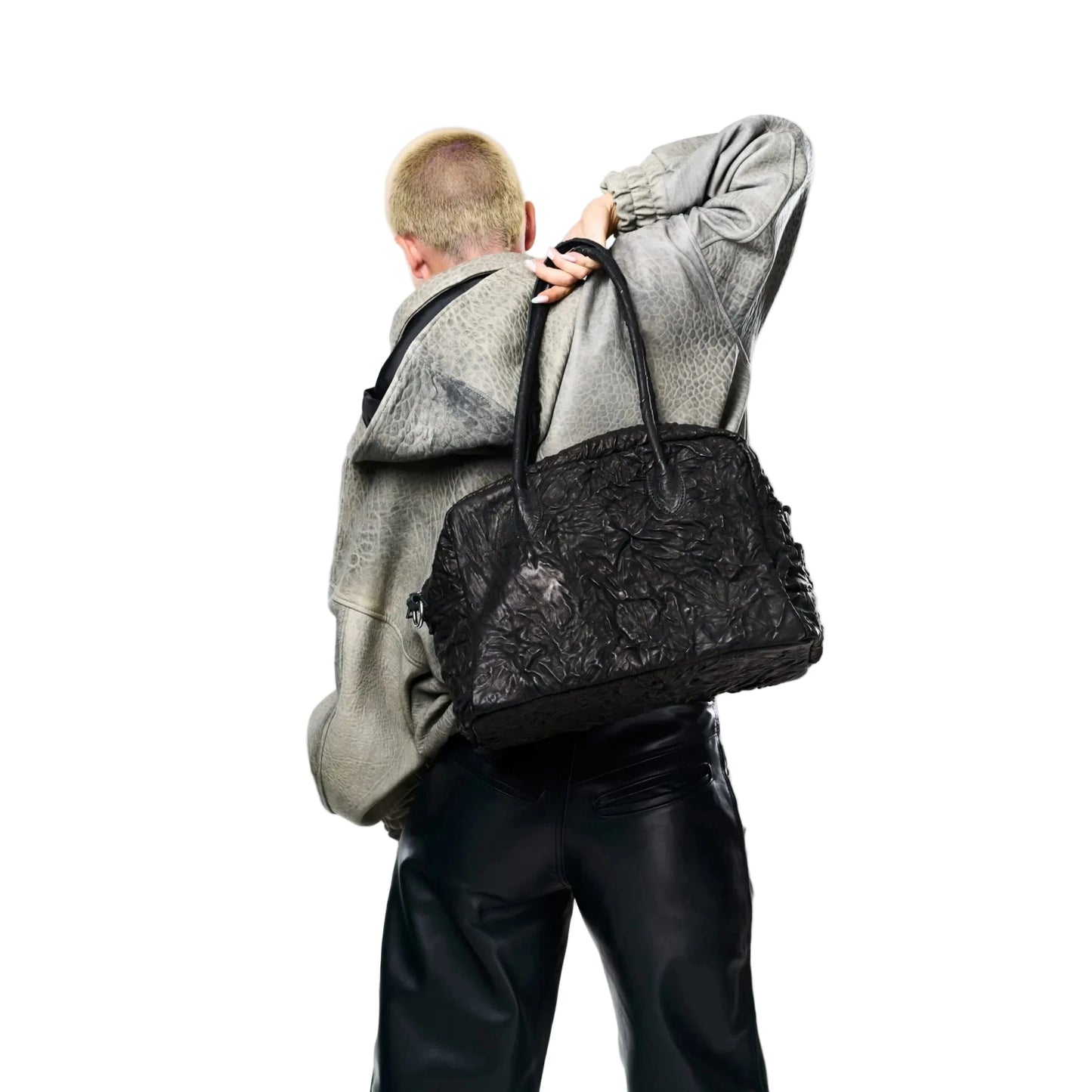 Ruga Black Leather Bag