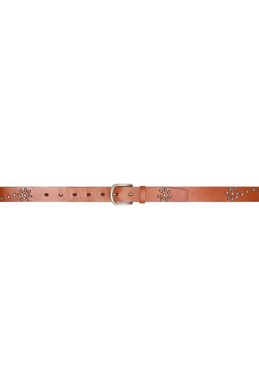 Studded Belt - Cognac