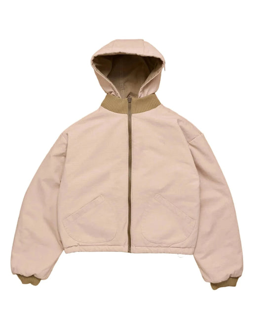 Reversible Ripstop Bomber - Beige