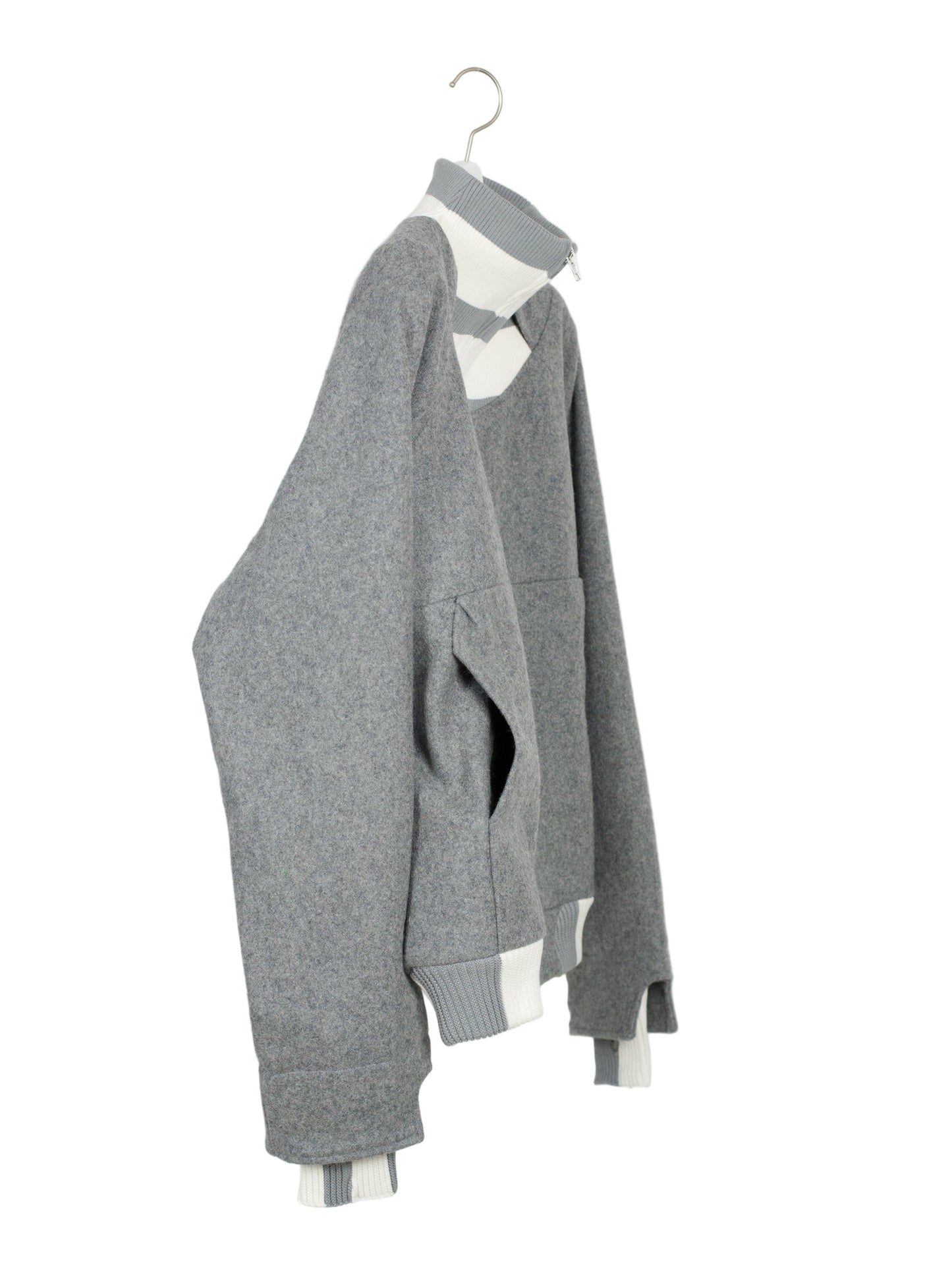 U-line Striped Wool Jacket