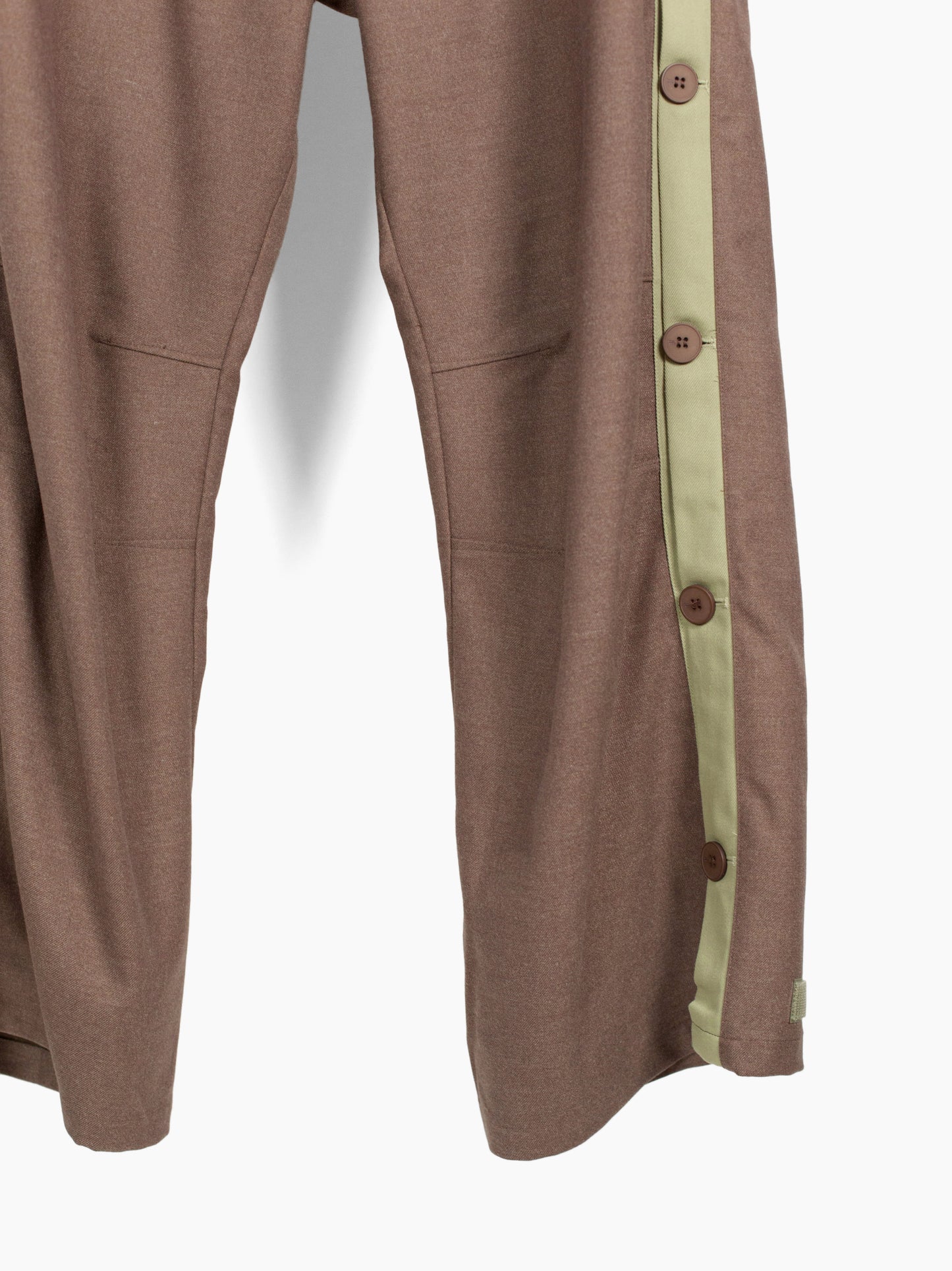 Side-Seam Flannel Button Pants