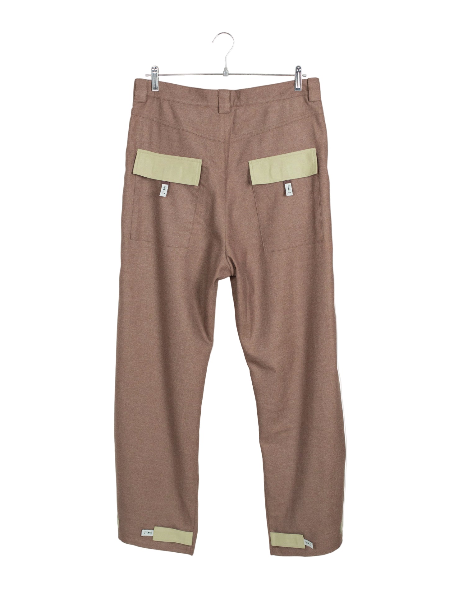 Side-Seam Flannel Button Pants