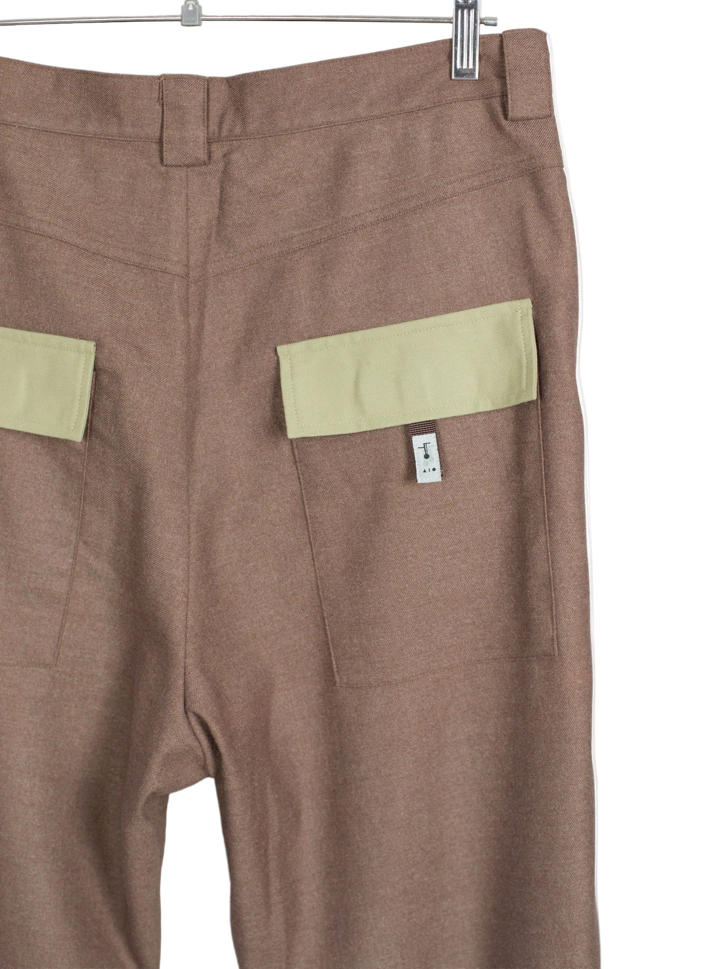 Side-Seam Flannel Button Pants