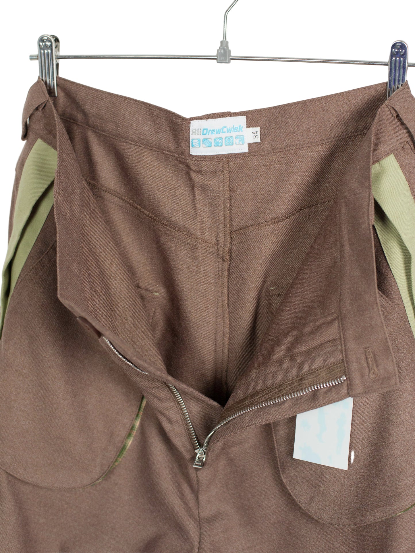 Side-Seam Flannel Button Pants