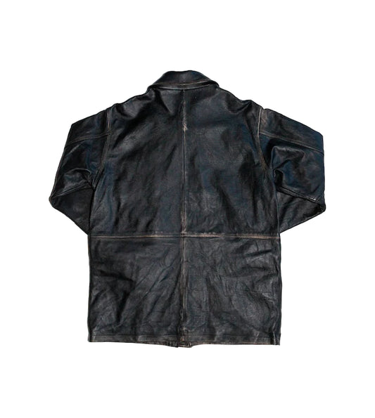 Dad's Leather Half Coat