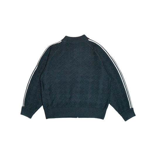 Knitted Training Jacket — Dark Gray