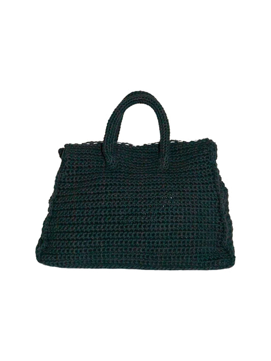 Hand Knitted Jane Bag — Black