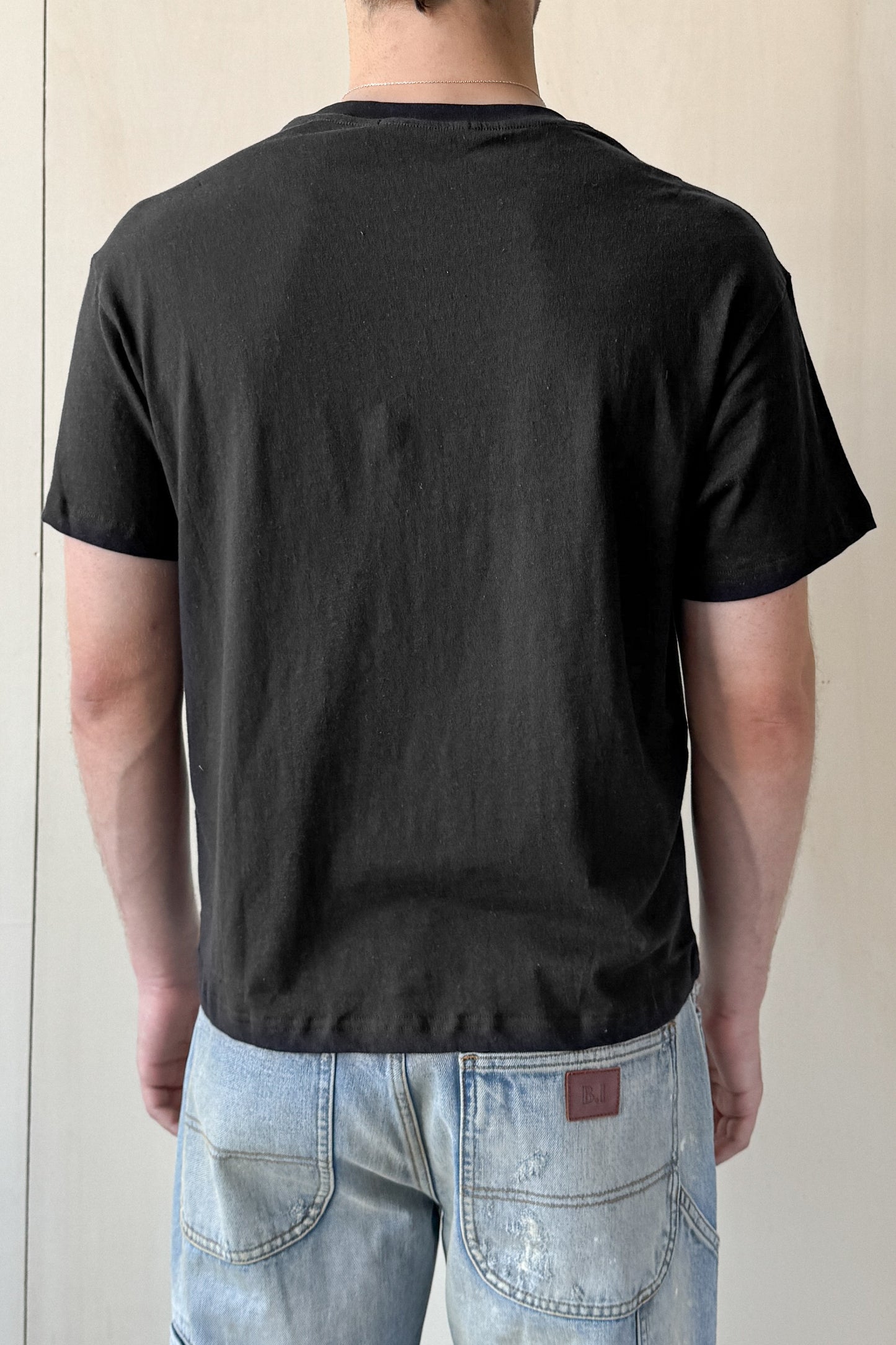 Linen T-shirt - Black