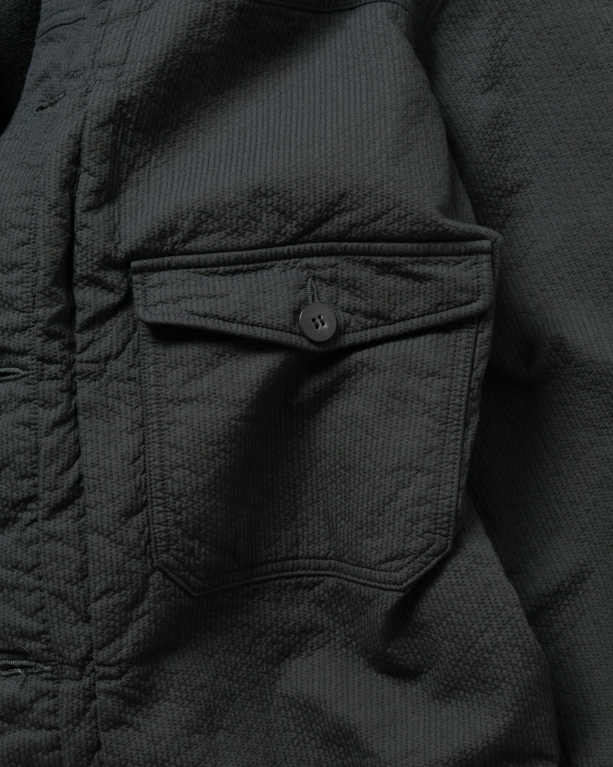 Sashiko Type-1 Trucker Shirt — Ink