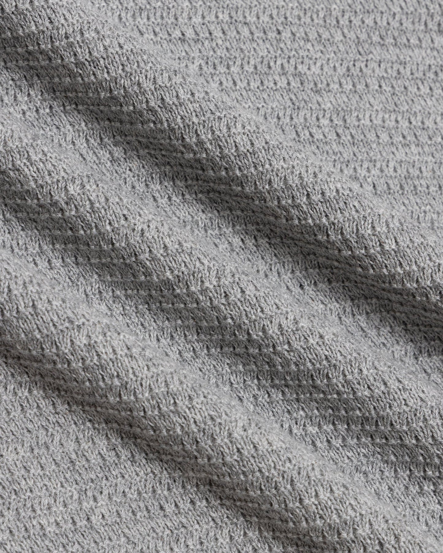 Textured Ringer Tee - Heather Grey