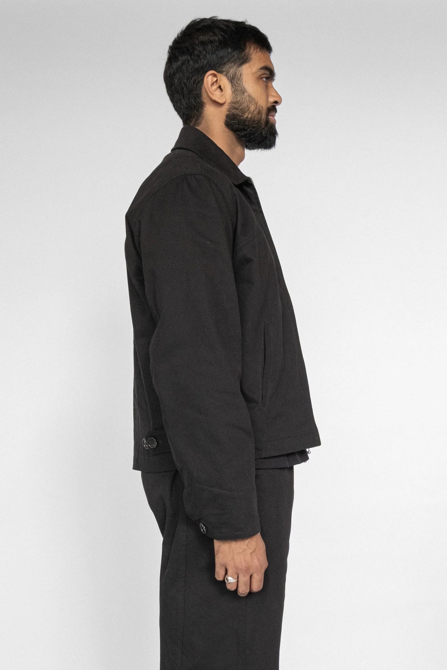 Stan Twill Jacket - Black
