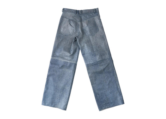 Rebel Blue Leather Denim