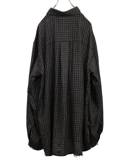 Nel Check Over Work Shirt - Navy