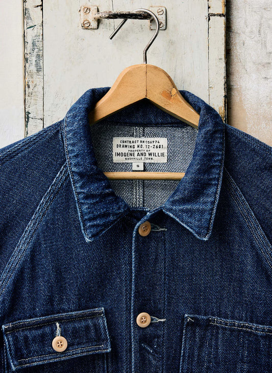 Mill Valley Raglan Jacket - Indigo