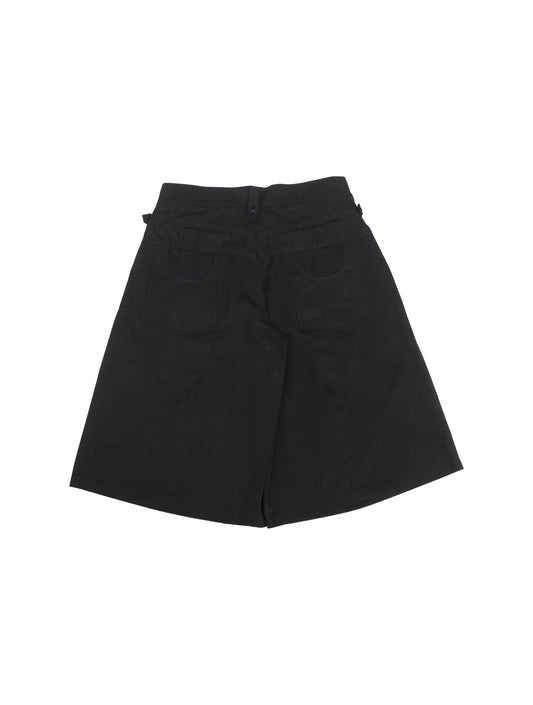 Poplin Pleated Shorts
