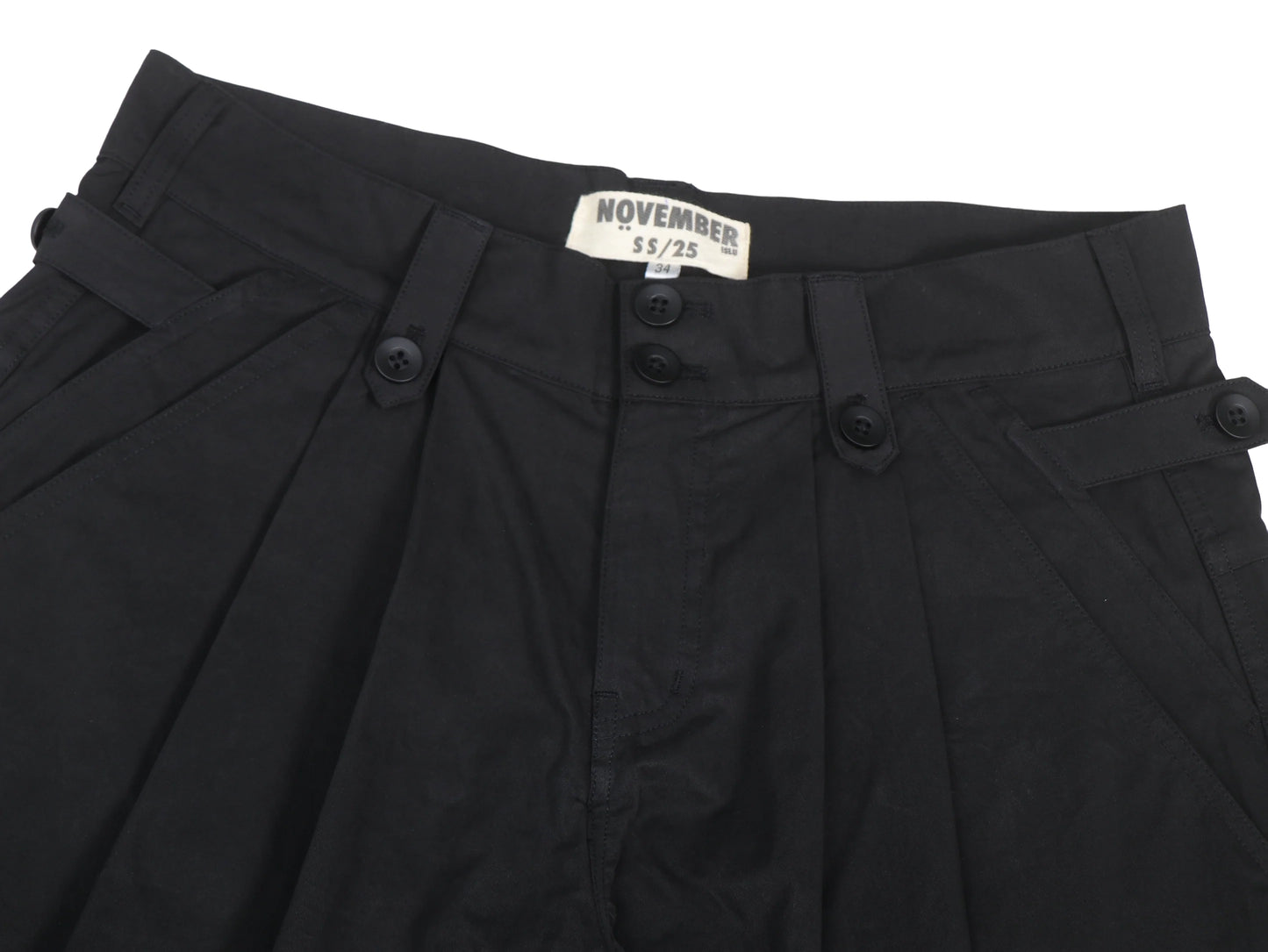 Poplin Pleated Shorts